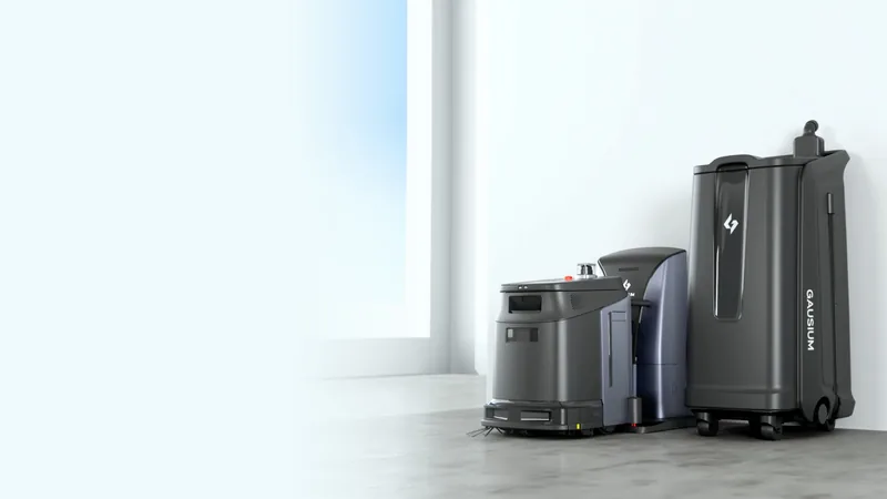 Robot de limpieza y estación de servicio Gausium